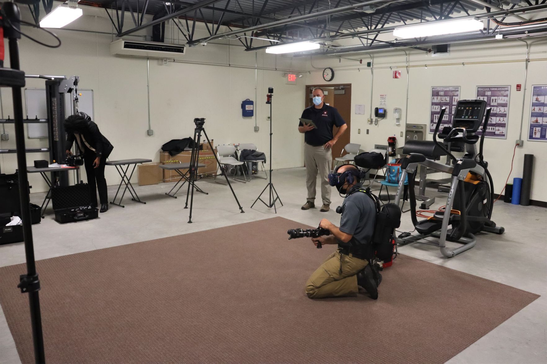CVTC virtual reality firefighter training